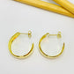 Joyas por Mayor Joyas Bañadas en Oro por Mayor Insumos para Joyas XO499 Aro Argolla Ancha Diá. 24 mm Ancho 10 mm Espesor 0.8 mm Aro Baño Oro