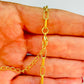 Joyas por Mayor Joyas Bañadas en Oro por Mayor Insumos para Joyas PO28 Pulsera tipo Cartier Eslabón 4.8 x 3.8 mm Largo 40 cm más extensor 5 cm Pulsera Baño Oro