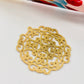 FO130 Figura Calada diá. 30 mm Figura Baño Oro Figuras Bañadas en Oro y Plata hecho de Bronce Bañado en Oro 18K