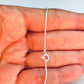 PP17 Pulsera Cola de Ratón Espesor 1.2 mm Largo 18 cm Pulsera Baño Plata Pulseras hecho de Bronce Bañado en Plata 50 ml Joyas Bañadas en Plata