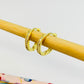 XO204 Aro Argolla a Presión 12x3 mm con Circones Aro Baño Oro Aros Bañados hecho de Bronce Bañado en Oro 18K Joyas Bañadas en Oro