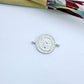 FP434 Conector San Benito Circones S 12 mm Figura Baño Plata Figuras Bañadas en Oro y Plata hecho de Bronce Bañado en Plata 50 ml