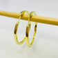 Joyas por Mayor Joyas Bañadas en Oro por Mayor Insumos para Joyas XO550 Argolla Presión Lisa diá. 42 mm Ancho 3.2 mm Espesor 3.2 mm Aro Baño Oro