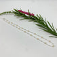 CP249 Chocker o collar de bolitas 2.8 mm y perlas 4 mm Largo 36 cm más extensor de 10 cm Collar Terminado Baño Plata