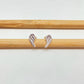 XP287 Aro 1 alita 11 x 6 mm Aro Baño Plata Aros Bañados hecho de Bronce Bañado en Plata 50 ml Joyas Bañadas en Plata