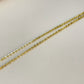 CO189 Collar con colgante mariposa calada 15x25 mm Espesor 0.8 mm Cadena candado eslabones 1.5 mm Largo 40 cm más extensor 5 cm Collar Terminado Baño Oro Cadenas Bañadas hecho de Bronce Bañado en Oro 18K Joyas Bañadas en Oro