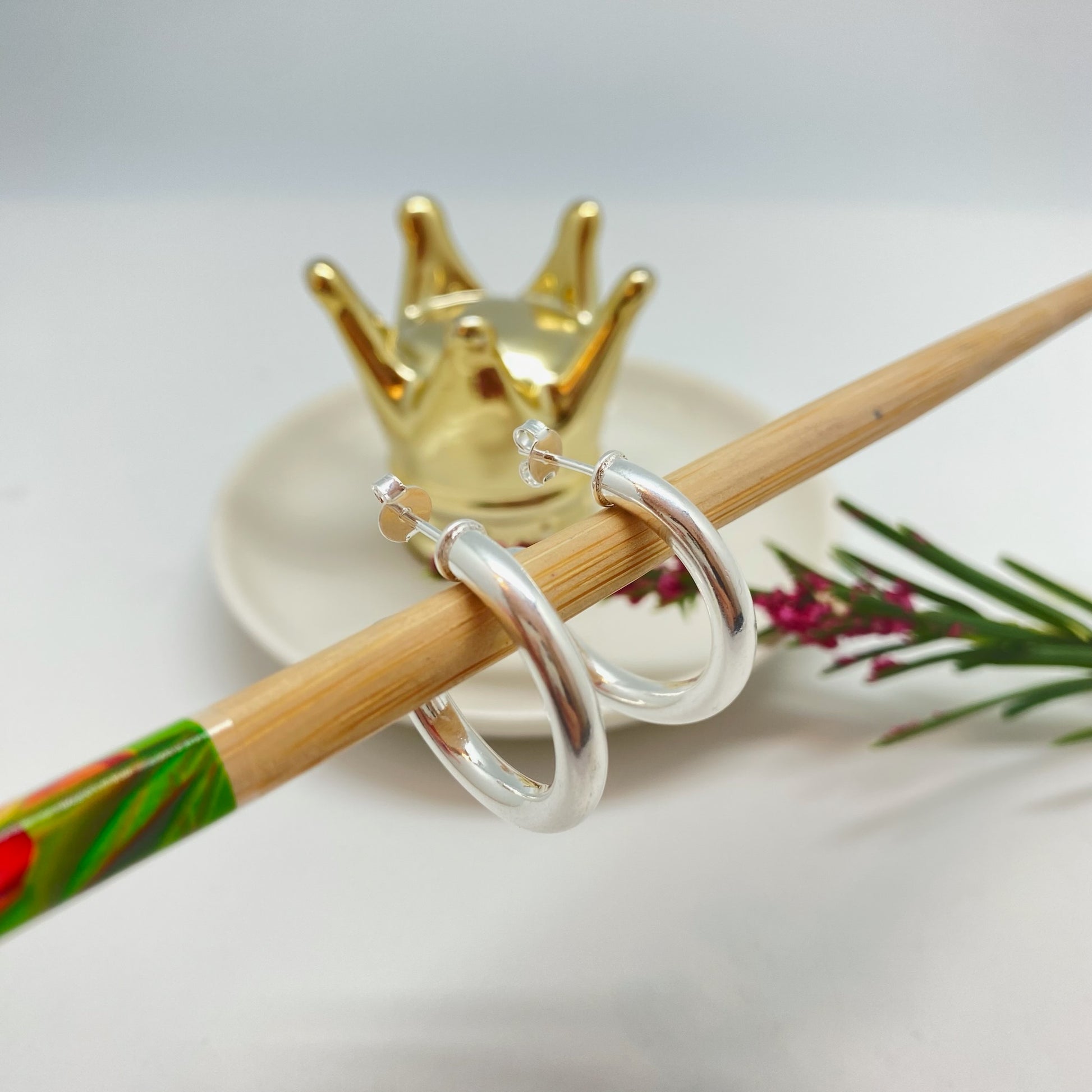 XP295 Argolla Lisa diametro 27 mm Espesor 4 mm Aro Baño Plata Aros Bañados hecho de Bronce Bañado en Plata 50 ml Joyas Bañadas en Plata