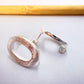 Joyas por Mayor Joyas Bañadas en Plata por Mayor Insumos para Joyas BP116 Base de Aro Ovalada Calada Argolla Posterior 18 x 13 mm Espesor 2.2 mm Base de Aro Baño Plata