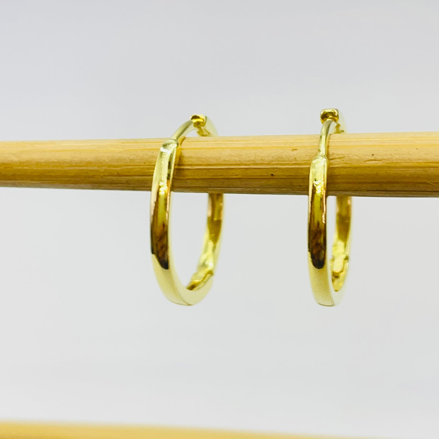XO325 Argolla Presión Lisa 23 x 2 mm Espesor 2 mm Aro Baño Oro