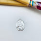 Joyas por Mayor Joyas Bañadas en Plata por Mayor Insumos para Joyas FP1213 Colgante Medalla Ovalada San Francisco de Asís 15 x 11 mm más argollita espesor 1.2 mm Figura Baño Plata