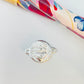 Joyas por Mayor Joyas Bañadas en Plata por Mayor Insumos para Joyas FP1160 Conector Detente Sagrado Corazón Rústico Diá. 12 mm más argollitas Espesor 1.5 mm Figura Baño Plata