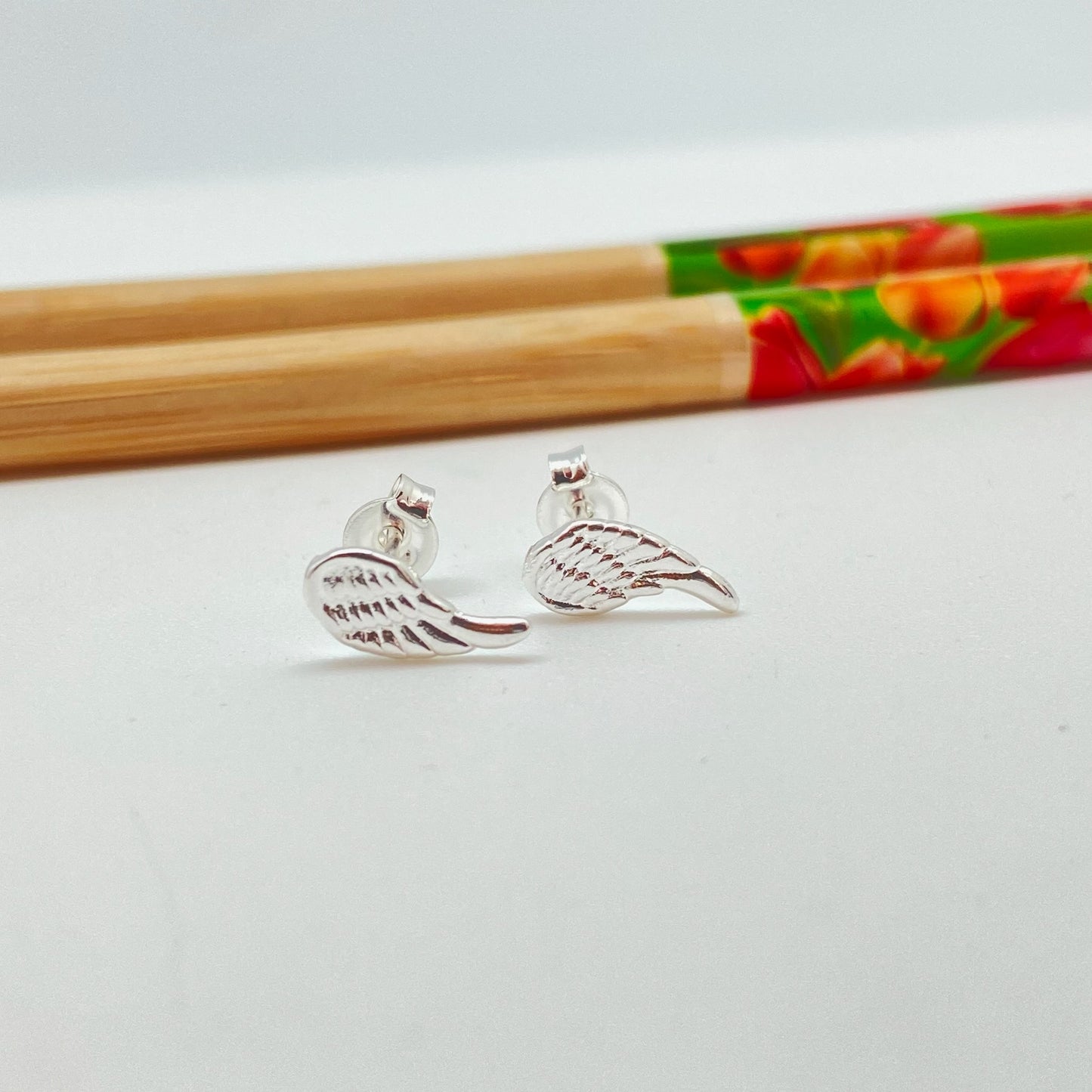 XP287 Aro 1 alita 11 x 6 mm Aro Baño Plata Aros Bañados hecho de Bronce Bañado en Plata 50 ml Joyas Bañadas en Plata
