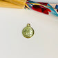 Joyas por Mayor Joyas Bañadas en Oro por Mayor Insumos para Joyas FO1193 Colgante Moneda Austriaca Doble Faz Borde Liso Diá. 11 mm más argollita Espesor 1 mm Figura Baño Oro
