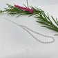 PP46 Pulsera de bolitas 3 mm y mini tubitos Largo 17 cm más extensor de 5 cm  Pulsera Baño Plata