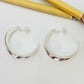 Joyas por Mayor Joyas Bañadas en Plata por Mayor Insumos para Joyas XP494 Aro Argolla Convexa Diá. 33 mm Ancho de 10 a 14 mm Espesor 0.8 mm Aro Baño Plata