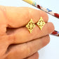 Joyas por Mayor Joyas Bañadas en Oro por Mayor Insumos para Joyas XO561 Aro Nudo de Bruja Lijado 15 x 15 mm Espesor 1 mm Aro Baño Oro