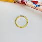WO64 Anillo Bolitas Aplanadas Ancho 2.1 mm Espesor 2.1 mm Anillo Baño Oro