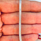 PP29 Pulsera Cinta Texturada doble espesor Ancho 3 mm Espesor 1.3 mm Largo 15 cm Pulsera Baño Plata