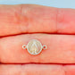 FP1046 Conector Virgen de los Milagros 9 mm mas argollitas Figura Baño Plata