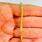 PO31 Pulsera Tourbillon Espesor 3 mm Largo 16 cm más extensor de 5 cm Pulsera Baño Oro