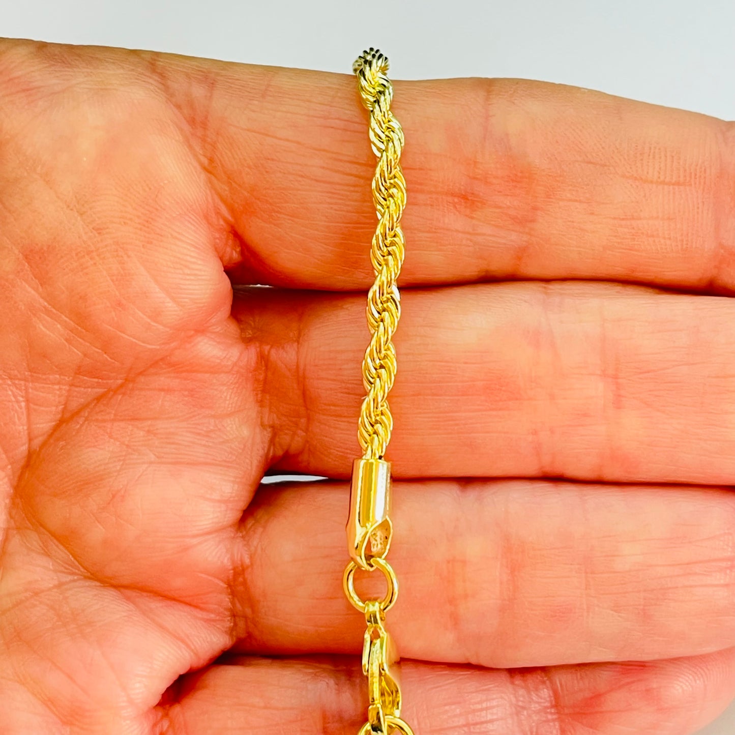 PO31 Pulsera Tourbillon Espesor 3 mm Largo 16 cm más extensor de 5 cm Pulsera Baño Oro