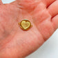 Joyas por Mayor Joyas Bañadas en Oro por Mayor Insumos para Joyas FO1240 Conector Corazón y Huella Digital Diá. 15 mm más 2 argollitas 3 mm c/u Espesor 1.8 mm Figura Baño Oro
