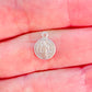 FP1044 Colgante San Benito 9 mm mas argollita doble faz Figura Baño Plata