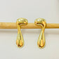 Joyas por Mayor Joyas Bañadas en Oro por Mayor Insumos para Joyas XO473 Aro Orgánico Simple 20 x 11 mm Espesor 1.2 mm Aro Baño Oro