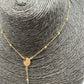 Joyas por Mayor Joyas Bañadas en Oro por Mayor Insumos para Joyas CO230 Collar Denario Virgen y Cruz Largo 46 cm Largo cadena y Cruz 4.5 cm Collar Terminado Baño Oro