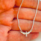 PP27 Pulsera Regulable Espíritu Santo 8 x 15 mm Espesor 1 mm Cadena Veneciana Espesor 1 mm Largo 23 mm Bolita Silicona Terminales Corazón Pulsera Baño Plata