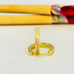 XO204 Aro Argolla a Presión con circones 13 x 2 mm Espesor 2 mm Aro Baño Oro