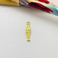 Joyas por Mayor Joyas Bañadas en Oro por Mayor Insumos para Joyas FO1232 Colgante Pez Koi 12 x 4 mm más argollita Espesor 1.5 mm Figura Baño Oro