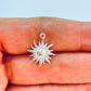 FP1223 Colgante Sol 15 x 15 mm más argollita Espesor 1.1 mm Figura Baño Plata