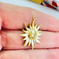 FO1215 Colgante Sol 25 x 25 mm más argollita Espesor 1.1 mm Figura Baño Oro
