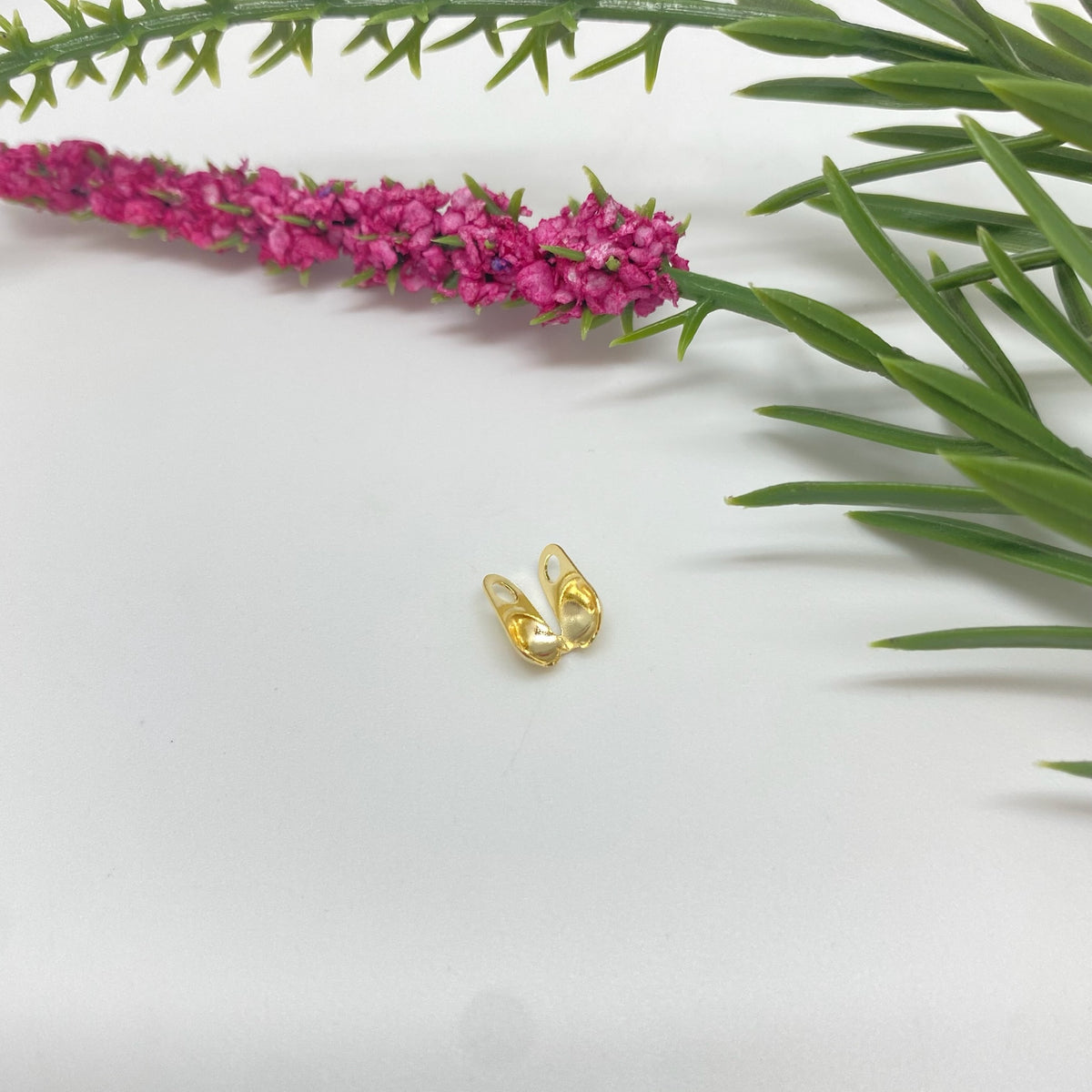 AO156 Tapanudo 2 argollas diá. 3.2 mm VENTA POR UNIDAD Accesorio Baño Oro