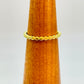 WO64 Anillo Bolitas Aplanadas Ancho 2.1 mm Espesor 2.1 mm Anillo Baño Oro