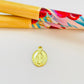 FO737 Colgante Virgen de los Milagros 10 x 8 mm Figura Baño Oro