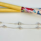 Joyas por Mayor Joyas Bañadas en Plata por Mayor Insumos para Joyas PP19 Pulsera Bolitas diá. 5 mm Cadena Veneciana espesor 1 mm Largo 16.5 cm Pulsera Baño Plata