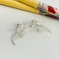 Joyas por Mayor Joyas Bañadas en Plata por Mayor Insumos para Joyas XP510 Aro Lagartija Texturada 25 x 14 mm Espesor 2 mm Aro Baño Plata