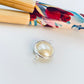 FP1181 Conector Perla Diá. 10 mm más argollitas Espesor 6 mm Figura Baño Plata
