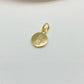 Joyas por Mayor Joyas Bañadas en Oro por Mayor Insumos para Joyas FO1238 Colgante Medalla Niñito Estampada Diá. 10 mm con argollita de 5 mm Espesor 1.2 mm Borde acanalado Figura Baño Oro