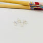 Joyas por Mayor Joyas Bañadas en Plata por Mayor Insumos para Joyas BP109 Base de Aro Redonda Mini perforación inferior Diá. 5 mm Espesor 0.5 mm Base de Aro Baño Plata
