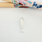 FP1261 Colgante Pez Koi Abombado 20 x 5.5 mm Espesor 1 mm Figura Baño Plata