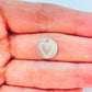 FP959 Colgante Medalla Corazón Estampado diá. 12 mm Figura Baño Plata