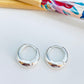 XP491 Aro Argolla Tipo Gota Presión Ancho de 2.5 a 5 mm Espesor 1 mm Aro Baño Plata