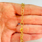 PO30 Pulsera Eslabones Redondos diá. 5.5 mm Largo 15 cm más extensor de 5 cm Pulsera Baño Oro