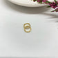 AO70 Argolla 1.2x6 Lijada Baño Oro Accesorio Baño Oro Accesorios Bañados en Oro y Plata hecho de Bronce Bañado en Oro 18K Joyas Bañadas en Oro