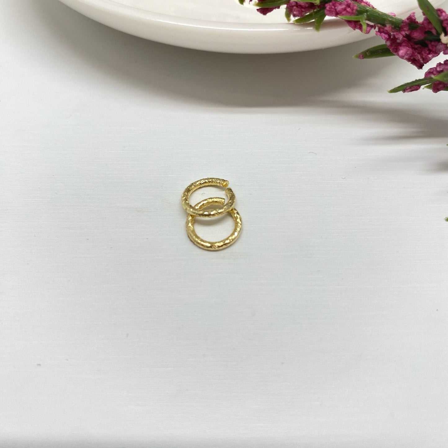 AO70 Argolla 1.2x6 Lijada Baño Oro Accesorio Baño Oro Accesorios Bañados en Oro y Plata hecho de Bronce Bañado en Oro 18K Joyas Bañadas en Oro