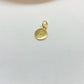 Joyas por Mayor Joyas Bañadas en Oro por Mayor Insumos para Joyas FO1237 Colgante Medalla Niñita Estampada Diá. 10 mm con argollita de 5 mm Espesor 1.2 mm Borde acanalado Figura Baño Oro