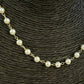 Joyas por Mayor Joyas Bañadas en Oro por Mayor Insumos para Joyas CO232 Collar Chocker Perlas diá. 4 mm Largo 35 cm más extensor 5.5 cm Collar Terminado Baño Oro